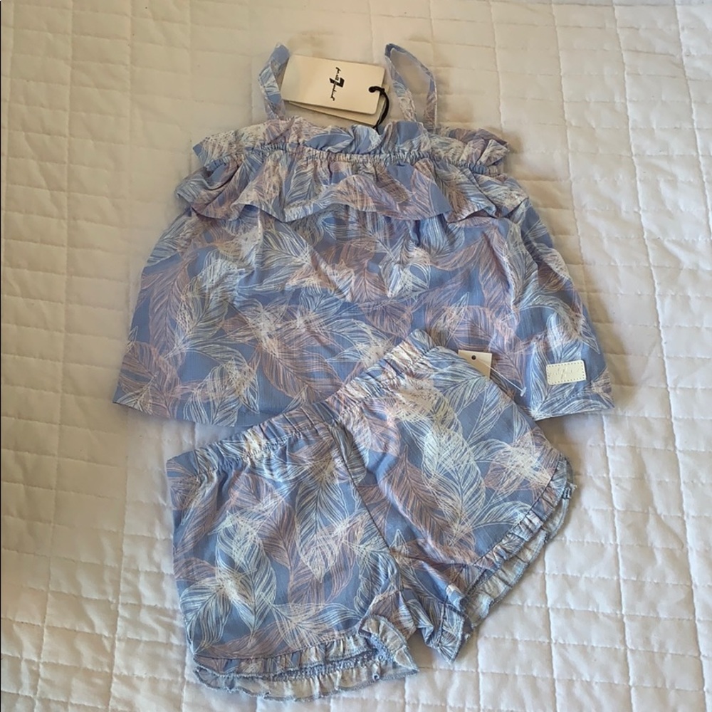 7 for all Mankind linen set 18 months NWT